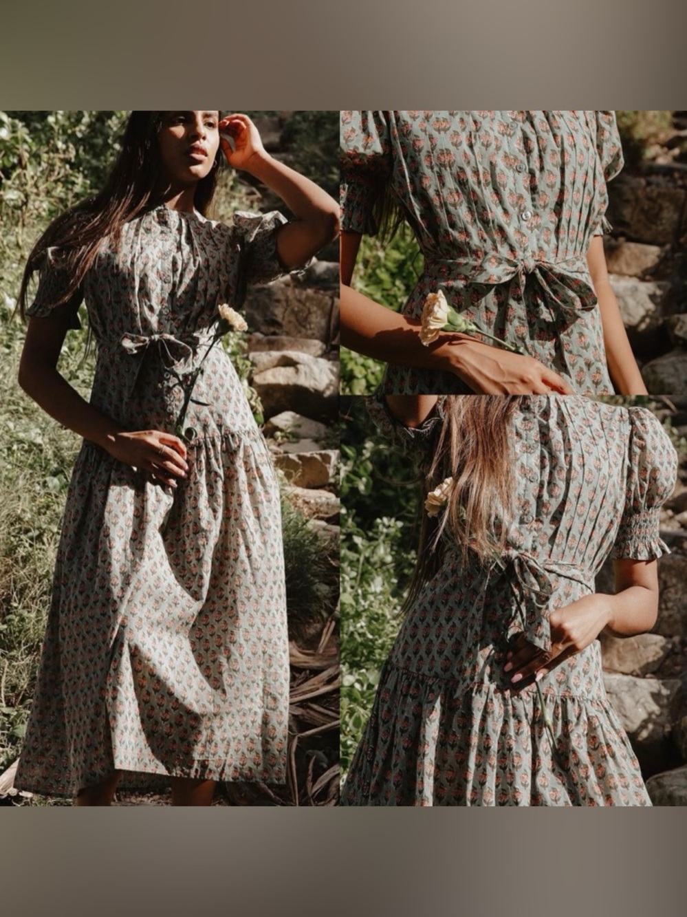 Daughters Of India Prairie Dress sz S - Like New!